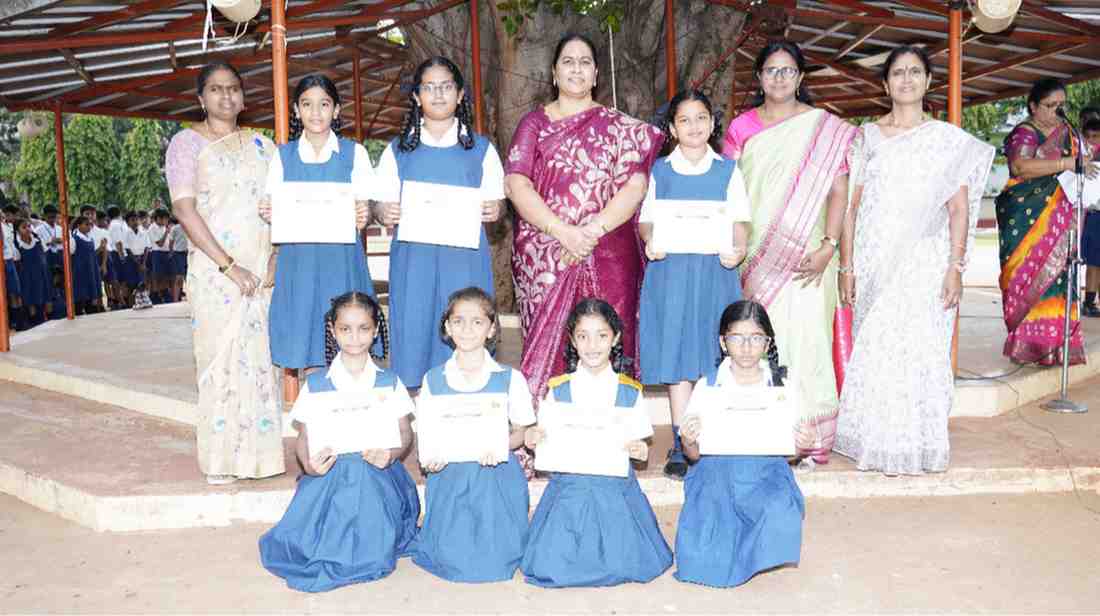 Rangoli competitian second prize team